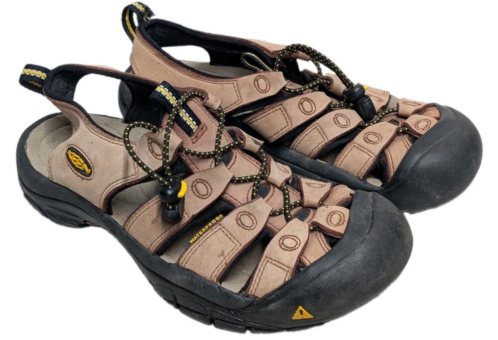 Keen Newport H2 Women's Sz 8 Leather Sport Hiking Trail Sandals Bison Brown
